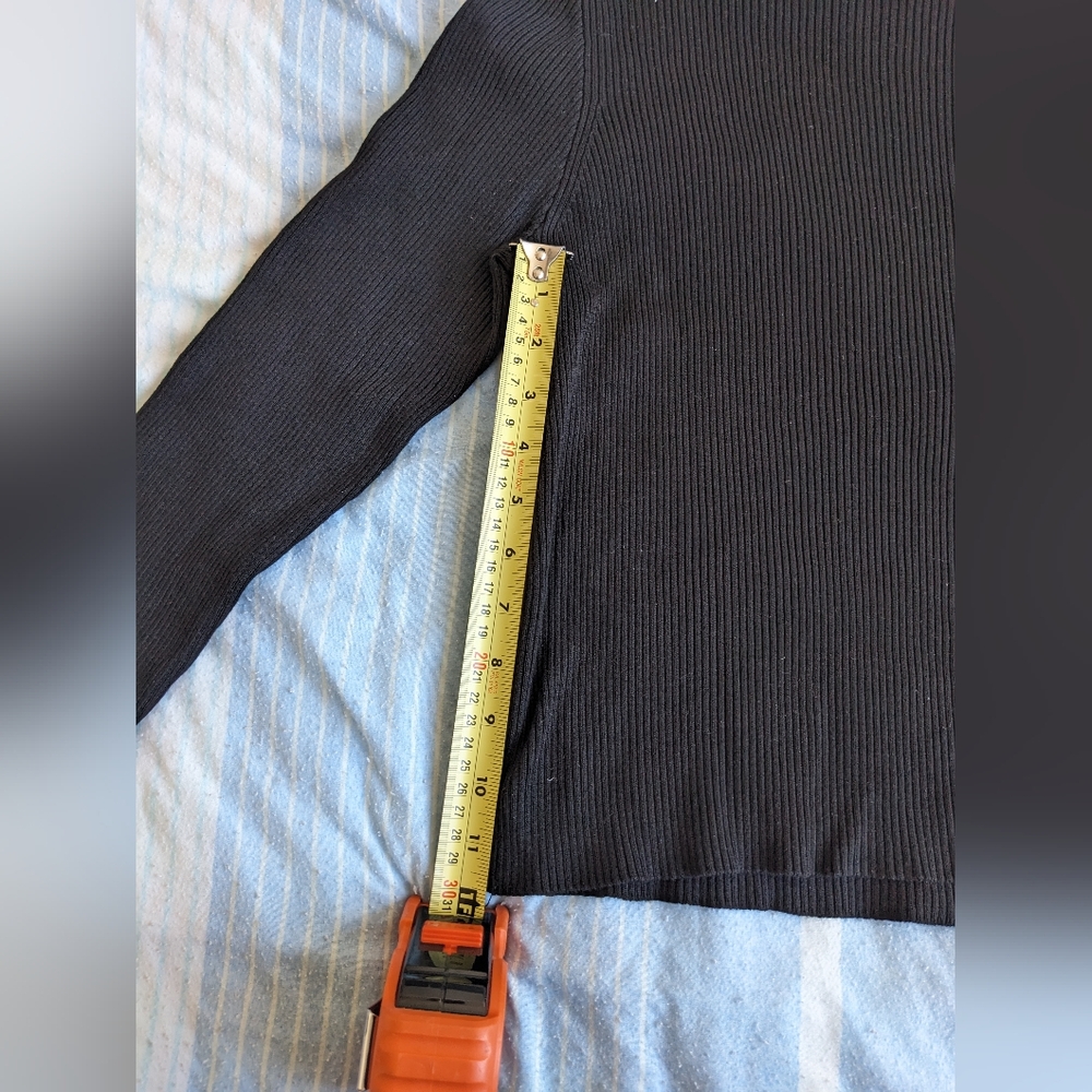 Black Turtleneck Sweater - Picture 4 of 8